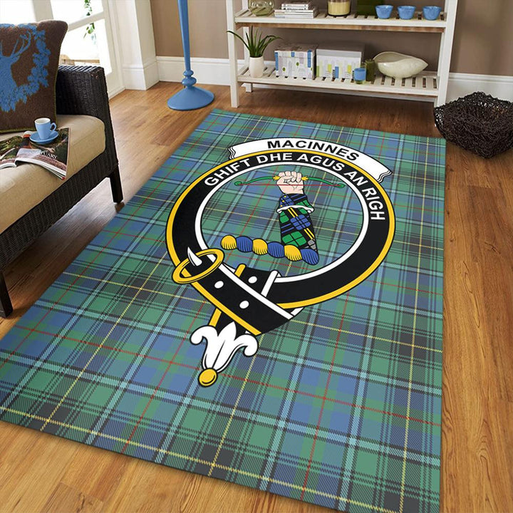 MacInnes Ancient Tartan Crest Area Rug