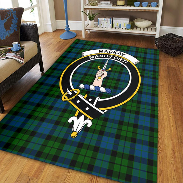 MacKay Modern Tartan Crest Area Rug