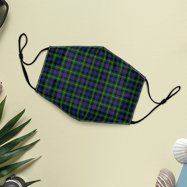 Celticprime Accessories - MacKenzie Modern Tartan Fabric Mask (With Filters)