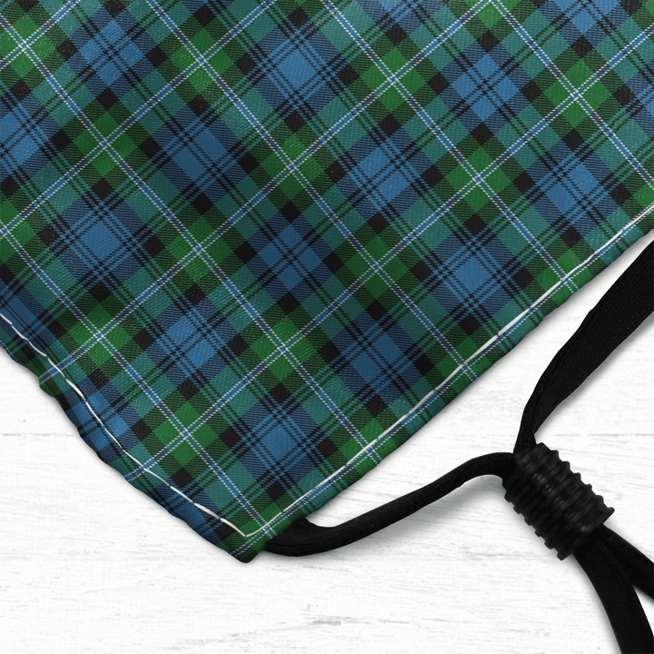 Celticprime Accessories - Lyon Clan Tartan Fabric Mask (With Filters)