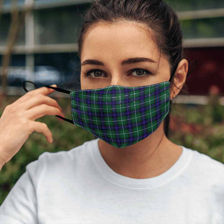 Celticprime Accessories - MacDonald of the Isles Hunting Modern Tartan Fabric Mask (With Filters)