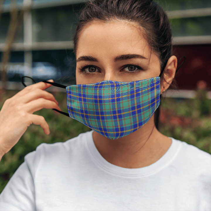 Celticprime Accessories - US Marine Tartan Fabric Mask (With Filters)