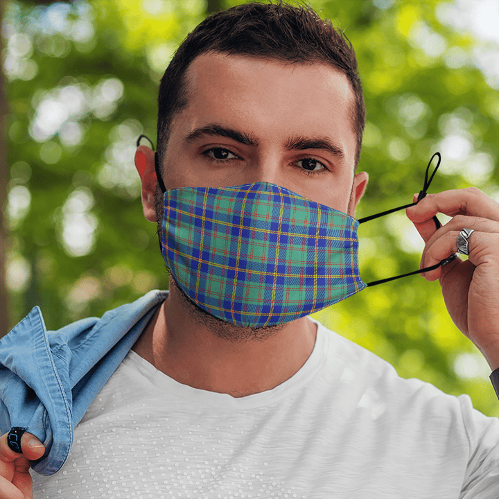 Celticprime Accessories - US Marine Tartan Fabric Mask (With Filters)