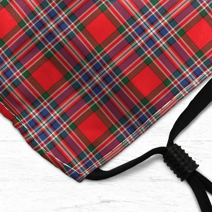 Celticprime Accessories - MacFarlane Modern Tartan Fabric Mask (With Filters)