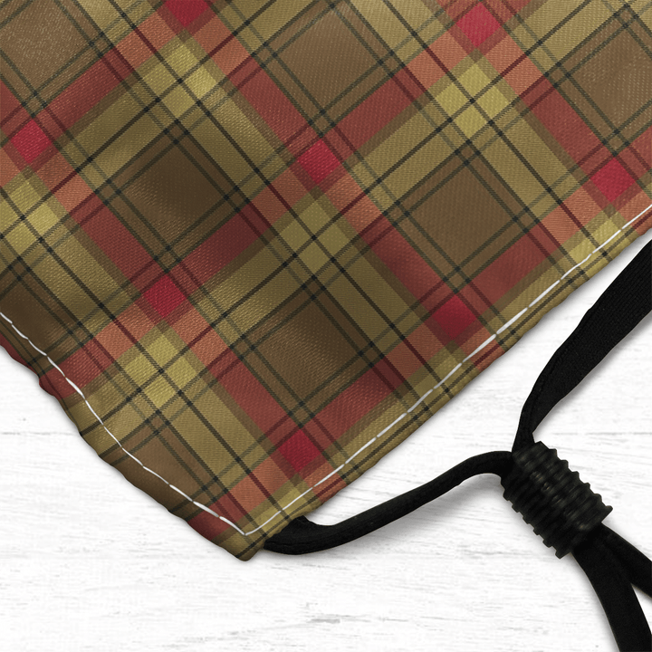Celticprime Accessories - MacMillan Old Weathered Tartan Fabric Mask (With Filters)