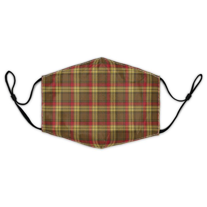 Celticprime Accessories - MacMillan Old Weathered Tartan Fabric Mask (With Filters)