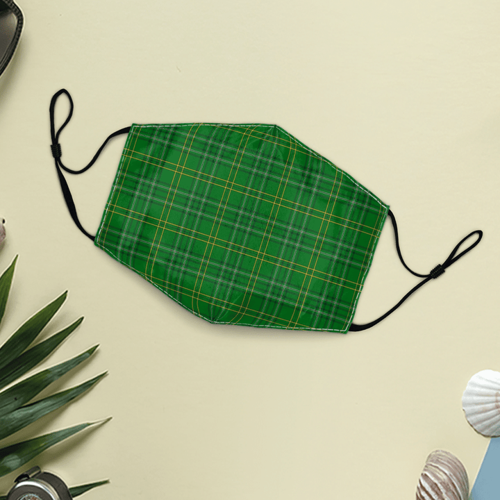 Celticprime Accessories - Wexford County Tartan Fabric Mask (With Filters)