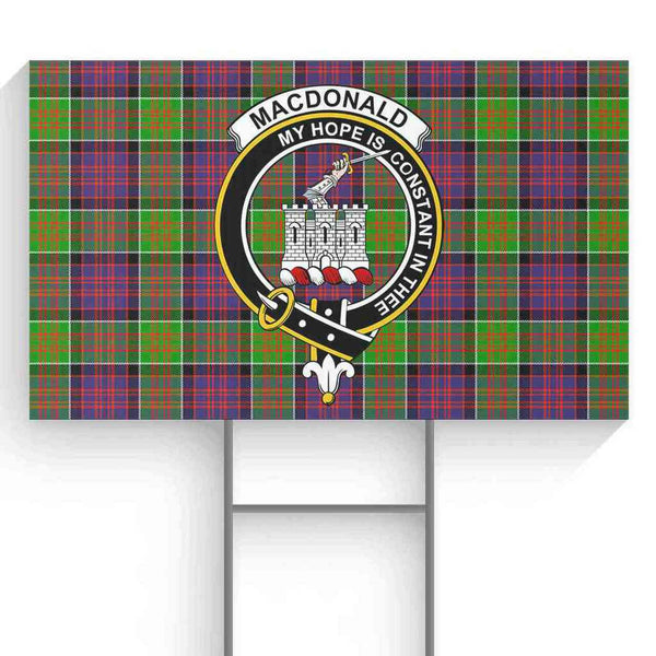 MacDonald (Clan Ranald) Tartan Classic Crest Yard Sign