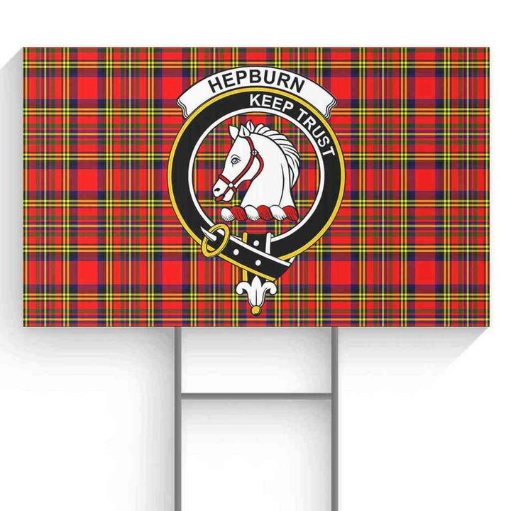 Hepburn Tartan Classic Crest Yard Sign