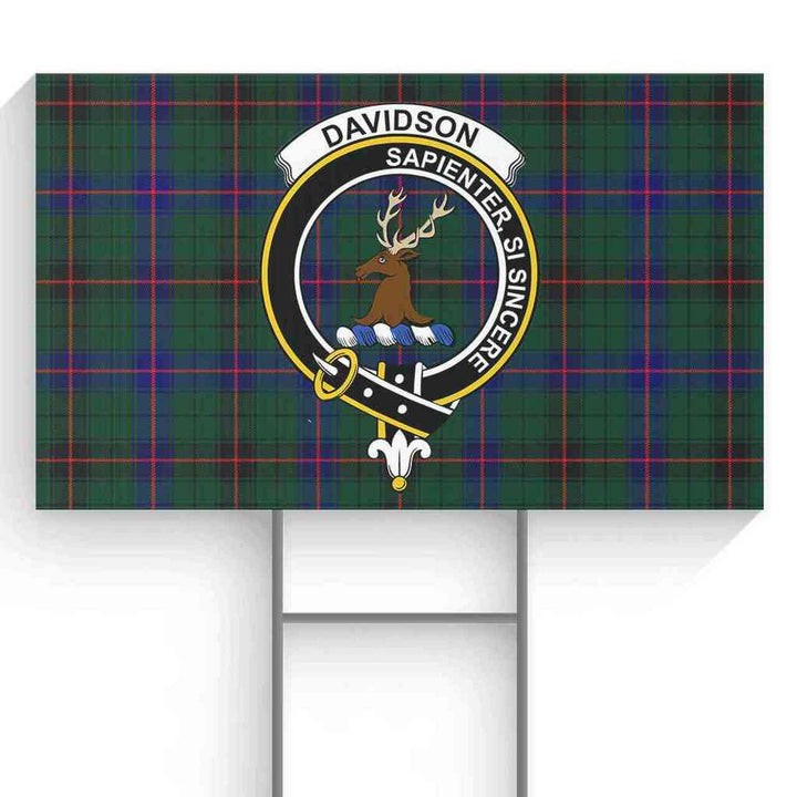 Davidson Tartan Classic Crest Yard Sign