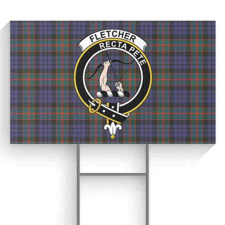 Fletcher Tartan Classic Crest Yard Sign