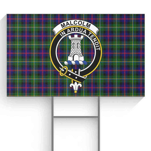 Malcolm (or MacCallum) Tartan Classic Crest Yard Sign