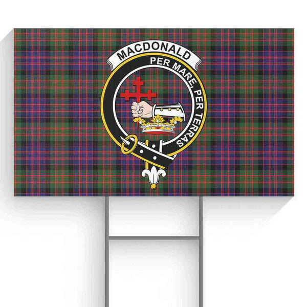 MacDonald (Clan Donald) Tartan Classic Crest Yard Sign