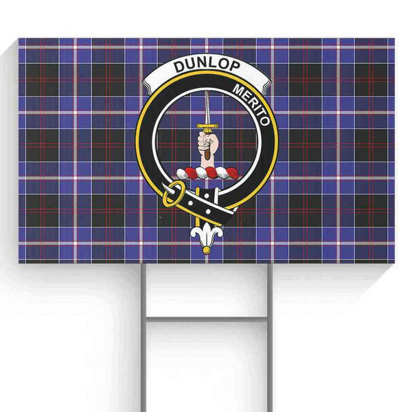 Dunlop Tartan Classic Crest Yard Sign