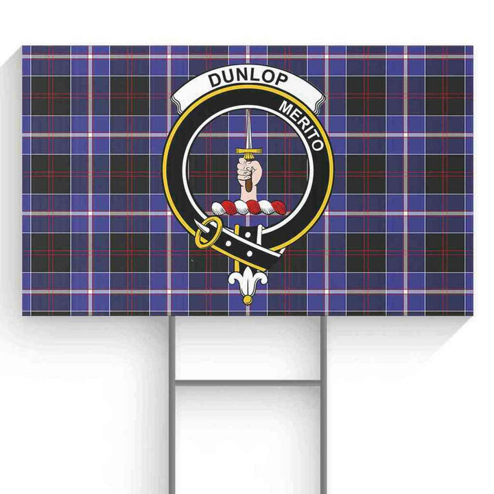 Dunlop Tartan Classic Crest Yard Sign