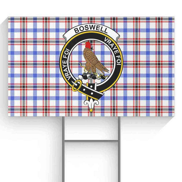 Boswell Tartan Classic Crest Yard Sign