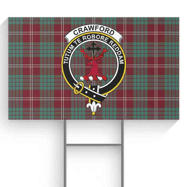 Crawford Tartan Classic Crest Yard Sign