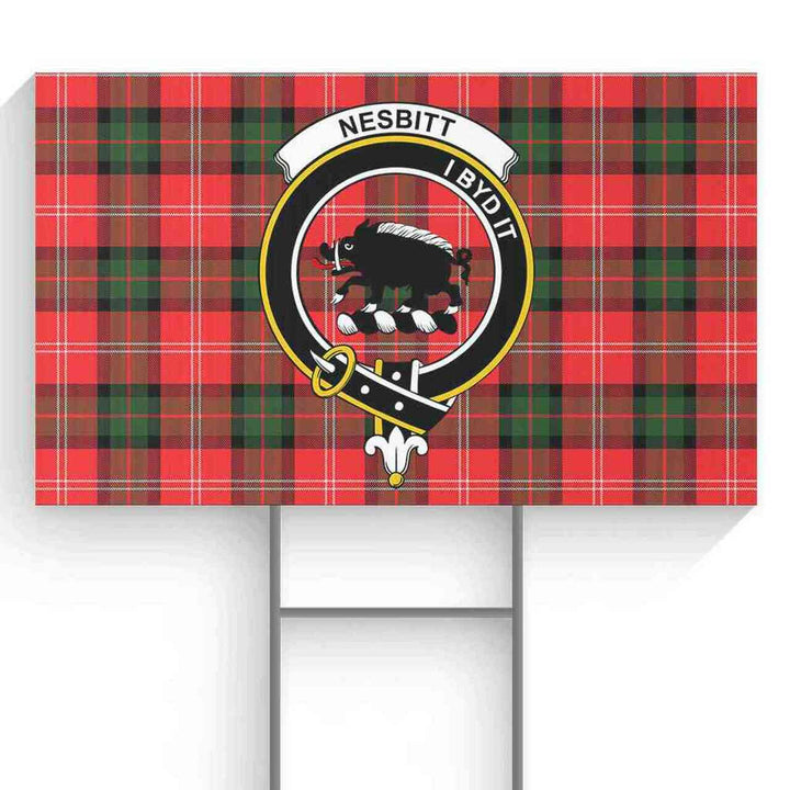 Nesbitt Tartan Classic Crest Yard Sign