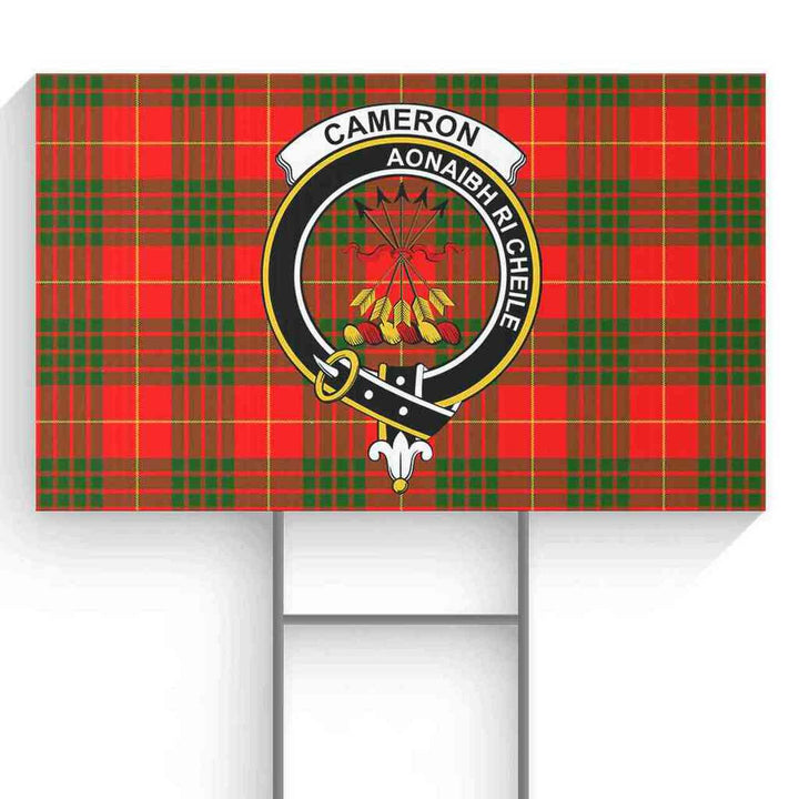 Cameron Tartan Classic Crest Yard Sign
