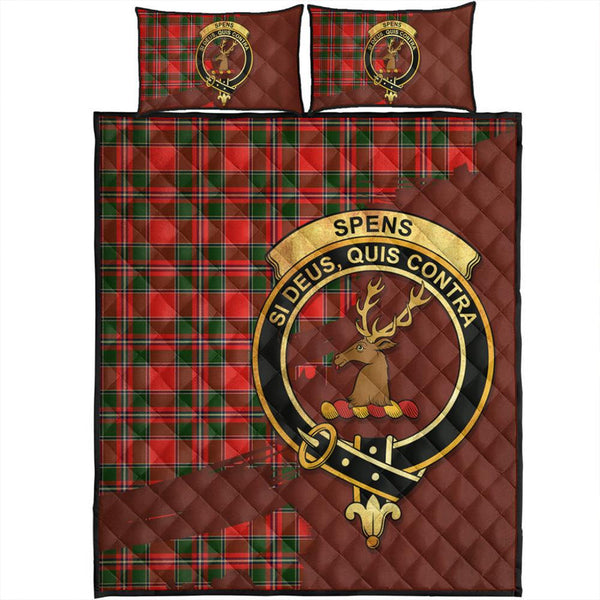 Spens Modern Tartan Crest Quilt Bed Set Oldest Style