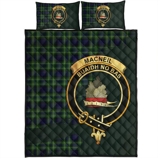 MacNeil of Colonsay Modern Tartan Crest Quilt Bed Set Oldest Style