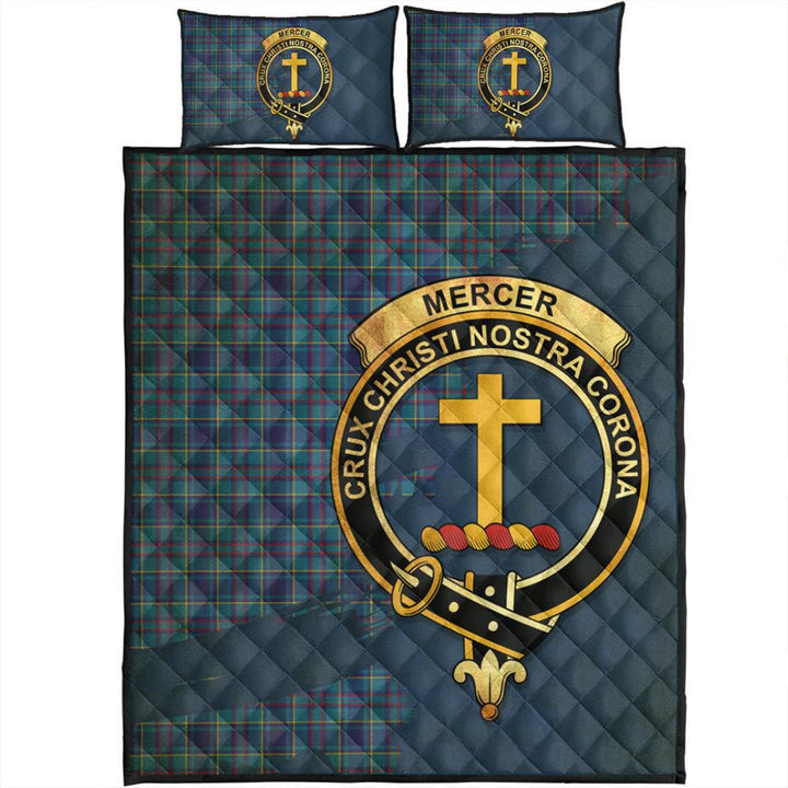 Mercer Modern Tartan Crest Quilt Bed Set Oldest Style