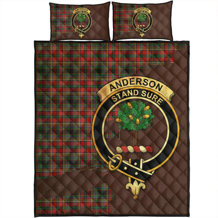 Anderson of Arbrake Tartan Crest Quilt Bed Set Oldest Style