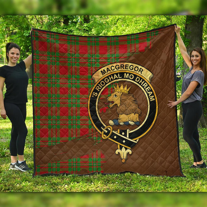 MacGregor Modern Tartan Crest Premium Quilt Oldest Style
