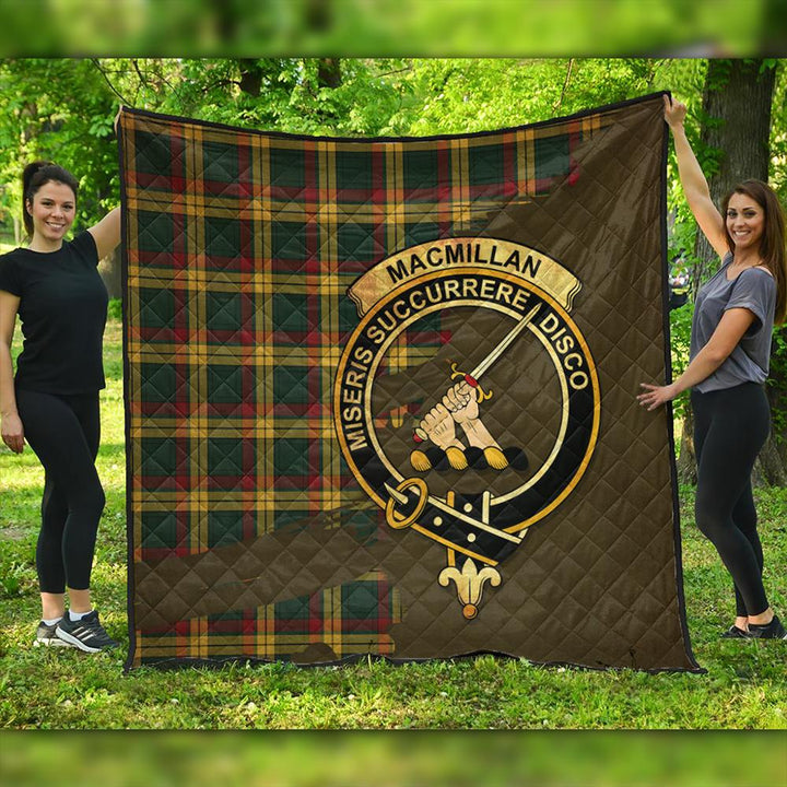 MacMillan Old Modern Tartan Crest Premium Quilt Oldest Style