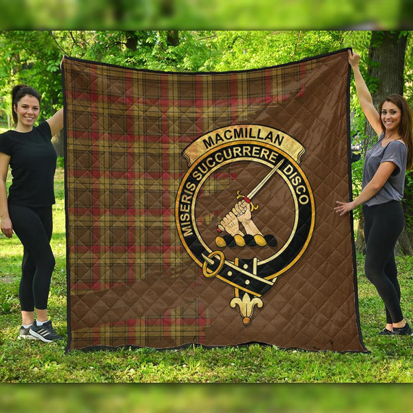 MacMillan Old Weathered Tartan Crest Premium Quilt Oldest Style