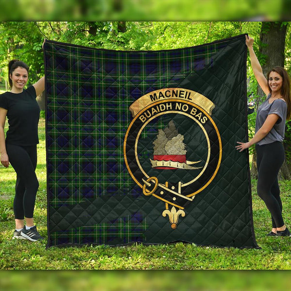 MacNeil of Colonsay Modern Tartan Crest Premium Quilt Oldest Style