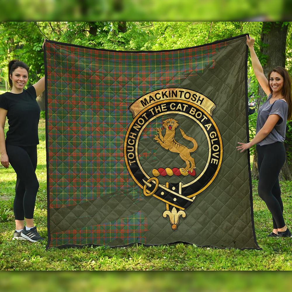 Scottish Tartan MacKintosh Hunting Ancient Clan Woven Blanket Crest Style main image 0