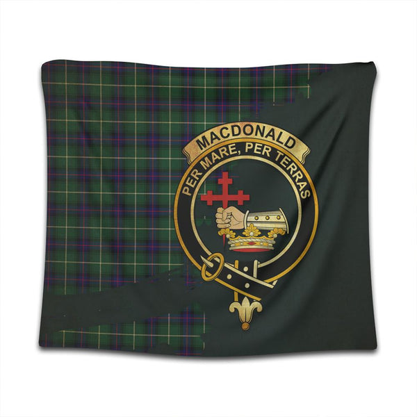 MacDonald of the Isles Hunting Modern Tartan Crest Tapestry Oldest Style