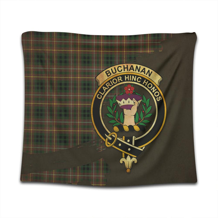 Buchanan Hunting Tartan Crest Tapestry Oldest Style