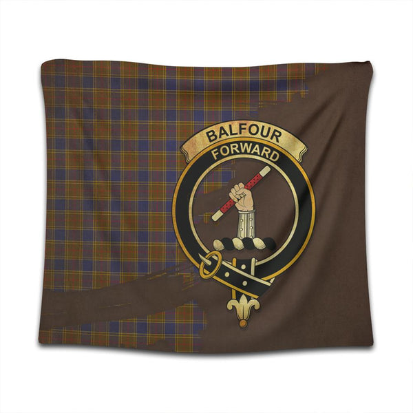 Balfour Modern Tartan Crest Tapestry Oldest Style