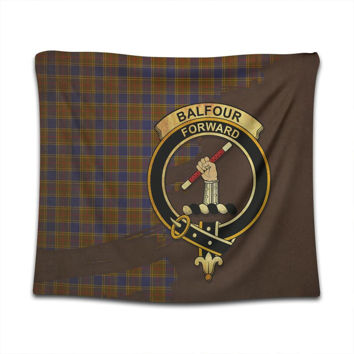 Balfour Modern Tartan Crest Tapestry Oldest Style