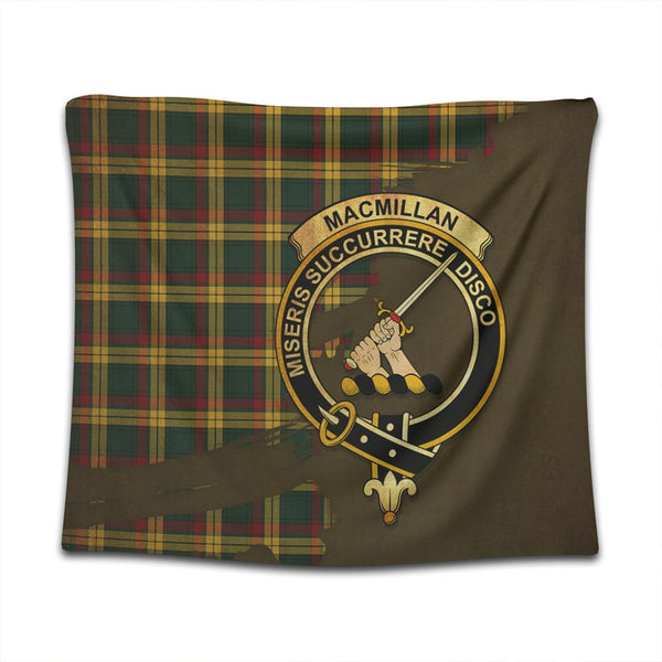 MacMillan Old Modern Tartan Crest Tapestry Oldest Style