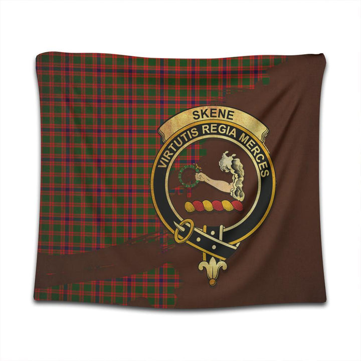 Skene Modern Tartan Crest Tapestry Oldest Style