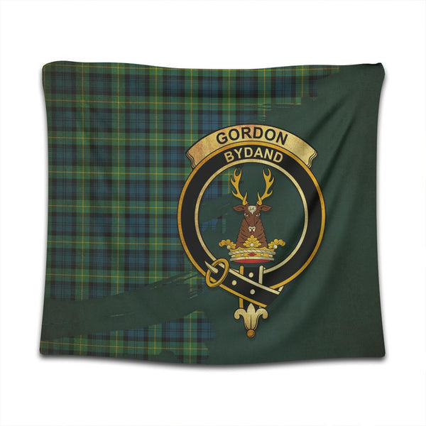 Gordon Ancient Tartan Crest Tapestry Oldest Style