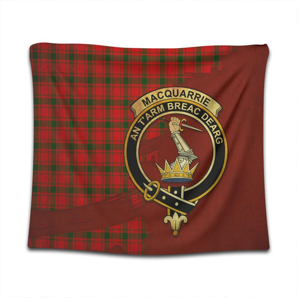 MacQuarrie Modern Tartan Crest Tapestry Oldest Style