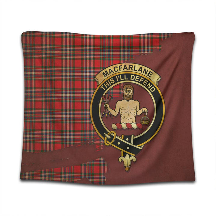 MacFarlane Modern Tartan Crest Tapestry Oldest Style