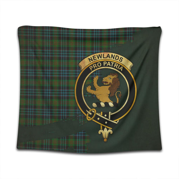 Newlands of Lauriston Tartan Crest Tapestry Oldest Style