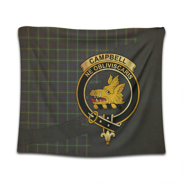 Campbell Argyll Modern Tartan Crest Tapestry Oldest Style
