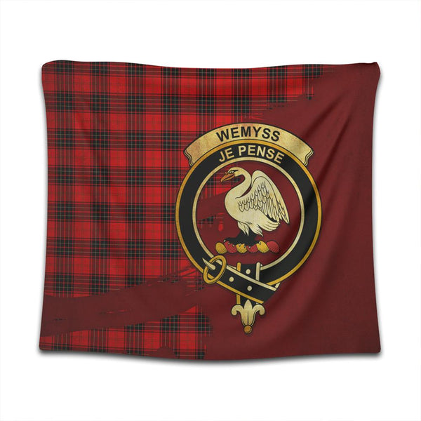 Wemyss Modern Tartan Crest Tapestry Oldest Style