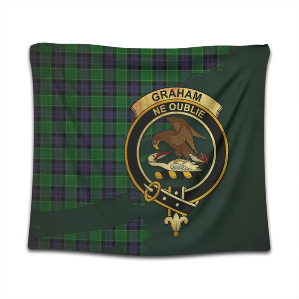 Graham of Menteith Modern Tartan Crest Tapestry Oldest Style