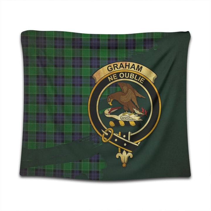 Graham of Menteith Modern Tartan Crest Tapestry Oldest Style