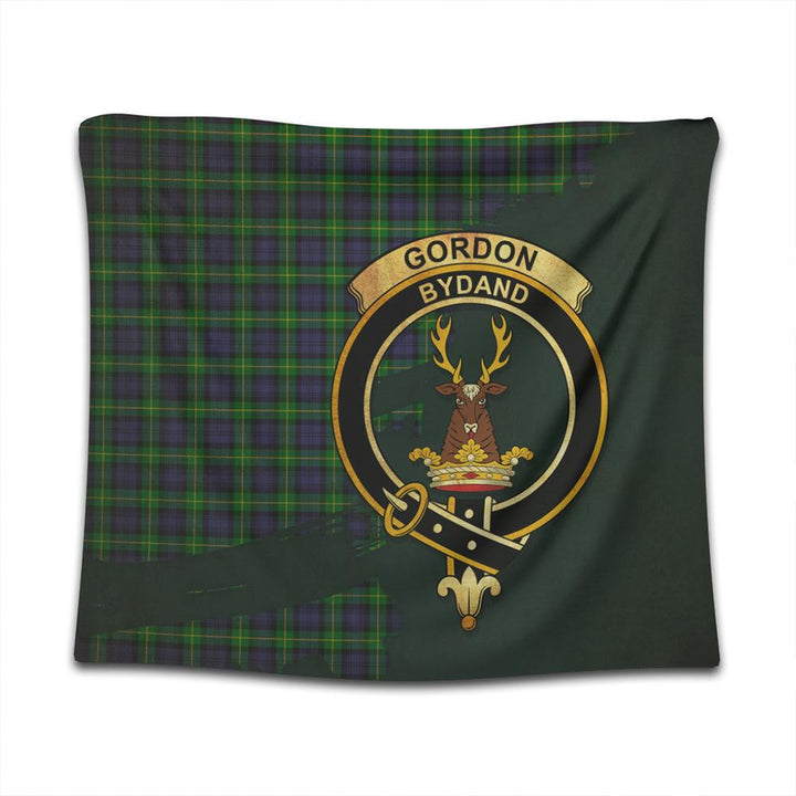 Gordon Modern Tartan Crest Tapestry Oldest Style