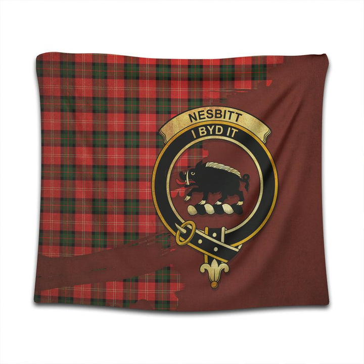 Nesbitt Modern Tartan Crest Tapestry Oldest Style