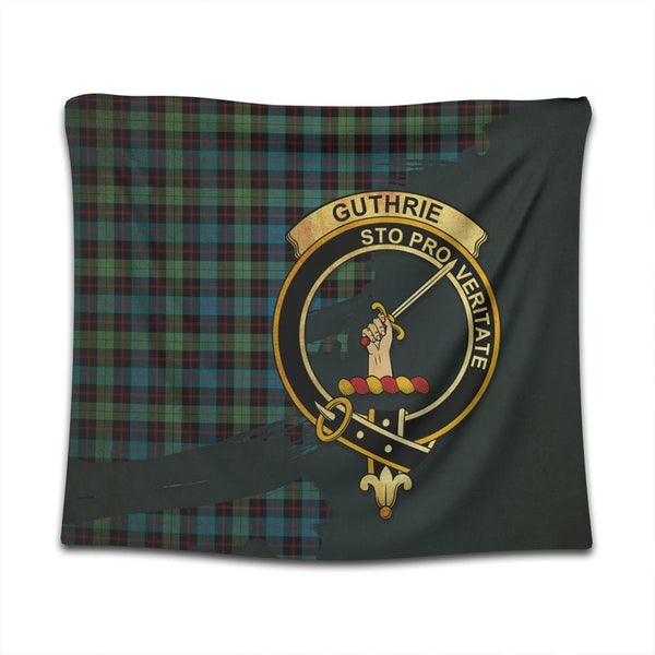 Guthrie Ancient Tartan Crest Tapestry Oldest Style