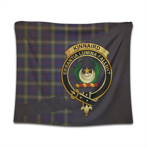 Kinnaird Tartan Crest Tapestry Oldest Style